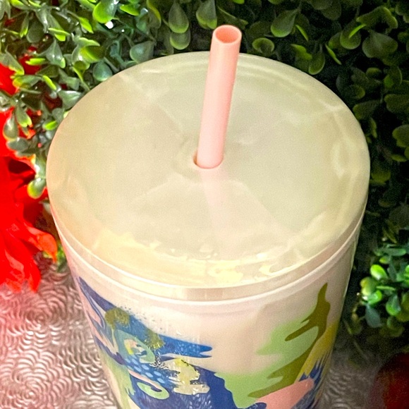 NWT🌼Starbucks Summer 2024 White Pearl Marble Multicolor Floral Tumbler - Picture 5 of 9